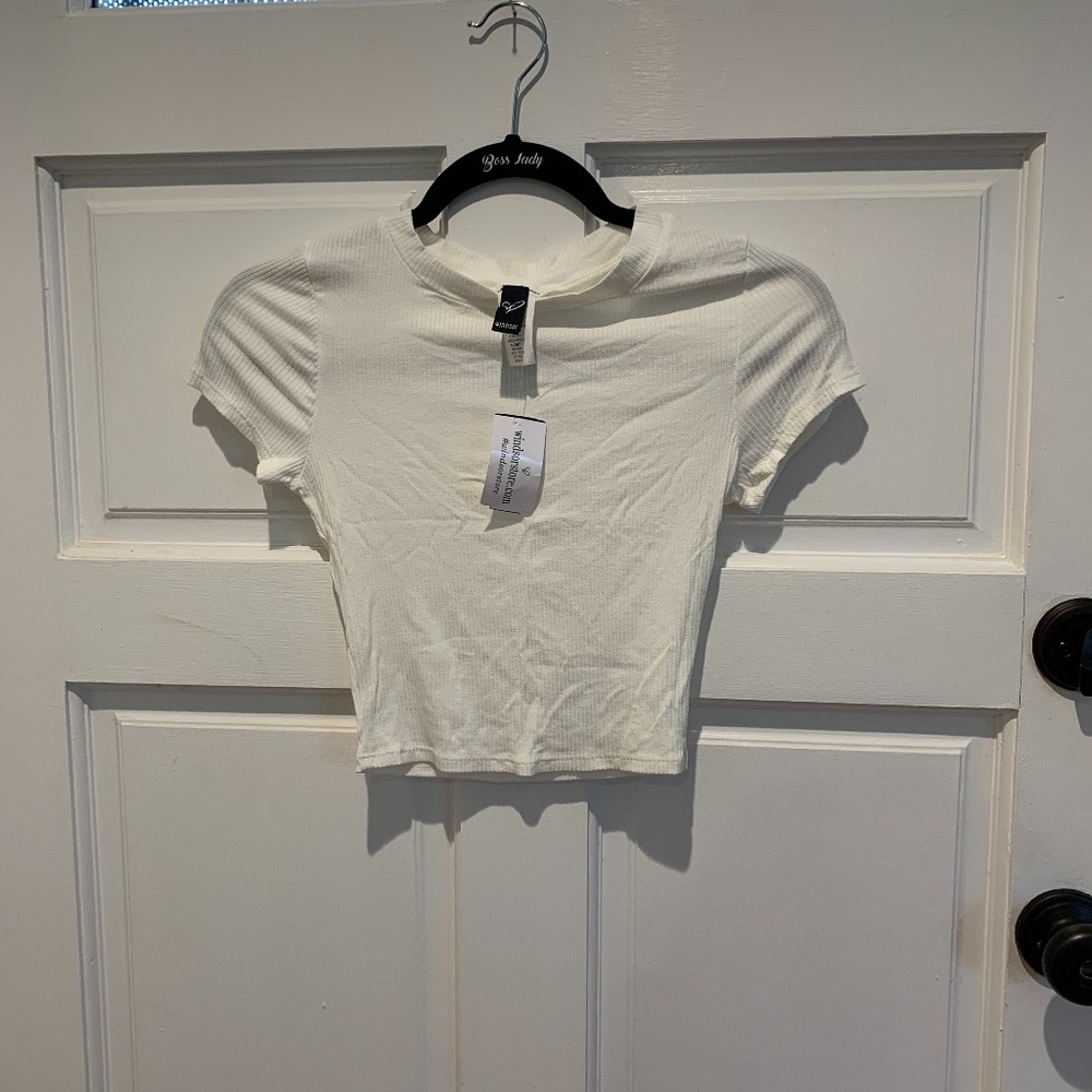Never Worn White Crop Top
